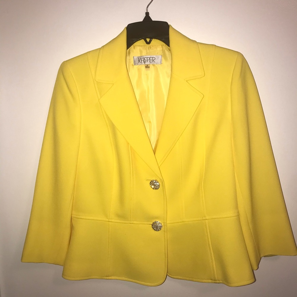 Yellow Kasper Blazer